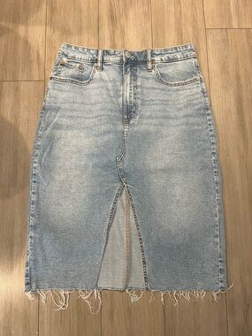 Bootlegger Midi Denim Jean skirt size 30